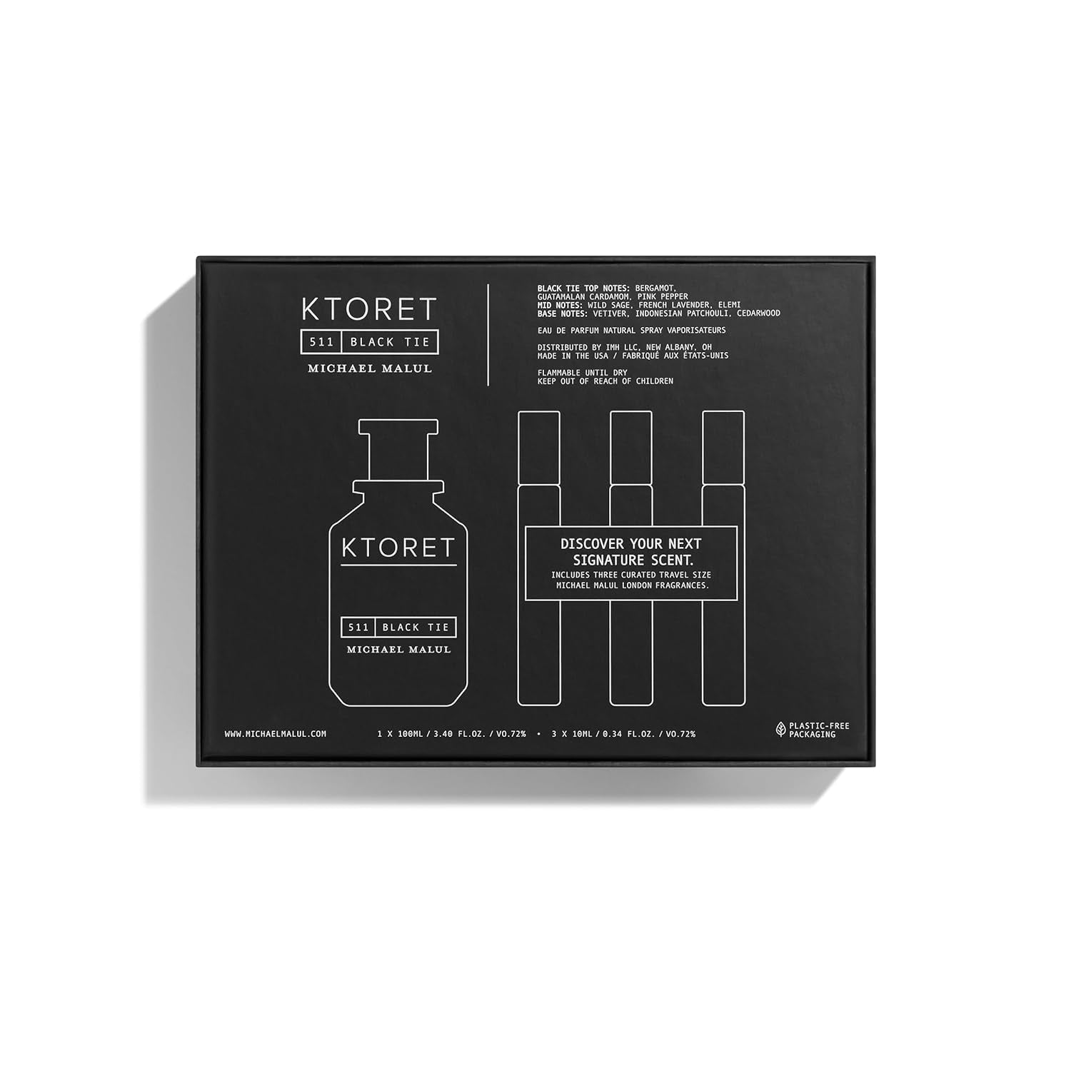 511 Black Tie Eau De Parfum Gift Set - 100Ml | 10Ml
